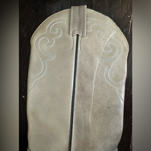 Boulet Cowboy Boots Ladies Gray Size 5.5 - Picture 4 of 7